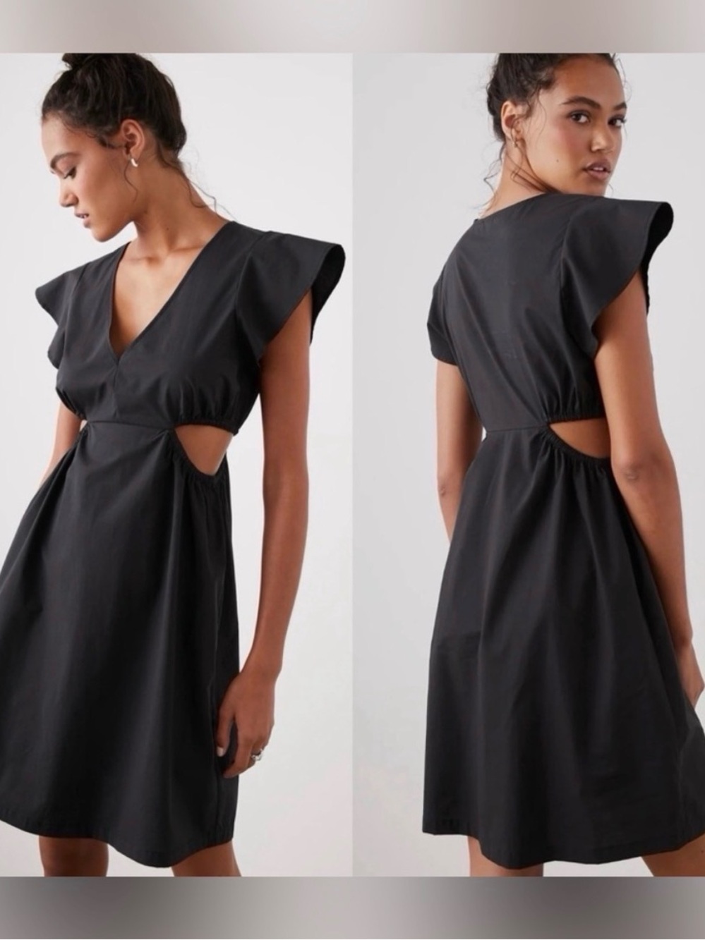 Rails Nyla Cutout Mini Dress in Black